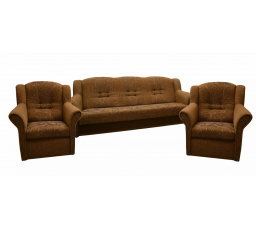 Sedací souprava Agáta Bergamo hnědá