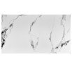 FELIX étkezőasztal, fehér márvány hatás/fekete