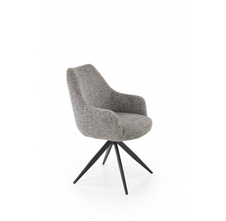 Forgó étkezőszék K564, Szürke/Fekete