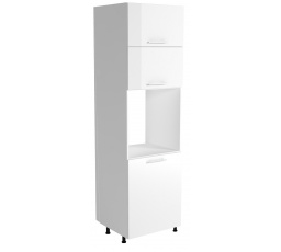 Konyhaszekrény VENTO DP-60/214, Fehér/Fényes Fehér