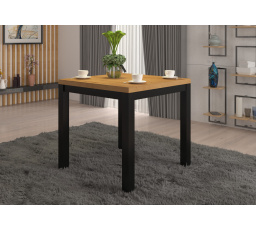 OLAF 1 dohányzóasztal 80x80 Artisan+Fekete Matt