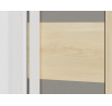 Drop 02-01 buk fjord-biały/ szara platyna - szafa