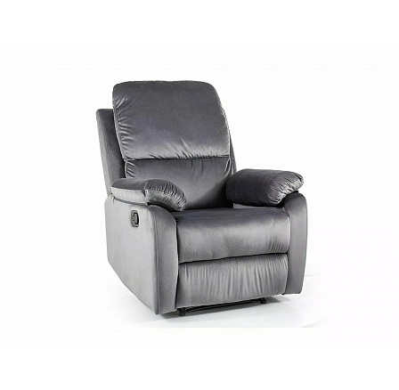 SPENCER 1 VELVET fekvőfotel, Szürke Bluvel 14 SPENCER 1 VELVET fekvőfotel, Szürke Bluvel 14