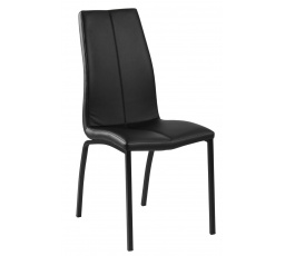 Asama szék fekete PU fekete lábakkal