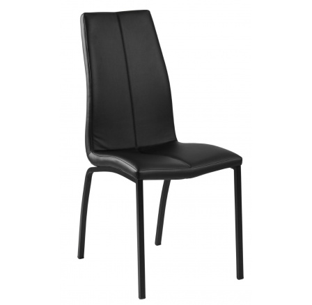 Asama szék fekete PU fekete lábakkal