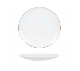 Pearl Gold tányér 20 cm fehér