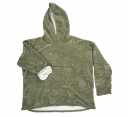 Bélelt kapucnis pulóver/snuddie zöld