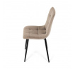 Jídelní židle, krémová, sametová látka, CT-281 CRM4