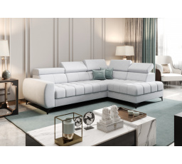 NAROŻNIK ROZKŁADANY PORTO MINI 170X255 CM - prawa , Odcienie błękitnego