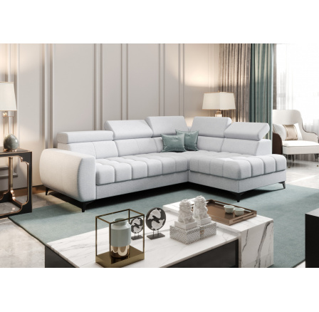 NAROŻNIK ROZKŁADANY PORTO MINI 170X255 CM - prawa , Odcienie błękitnego