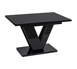 Stół CLARK Rozkładany 120-160 cm Czarny Połysk