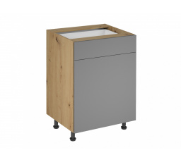 Konyhai alsó szekrény Langen D60S1, bézs/tölgy artisan