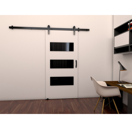 Posuvné dveře LOFT E90, Bílá/Černá Posuvné dveře LOFT E90, Bílá/Černá