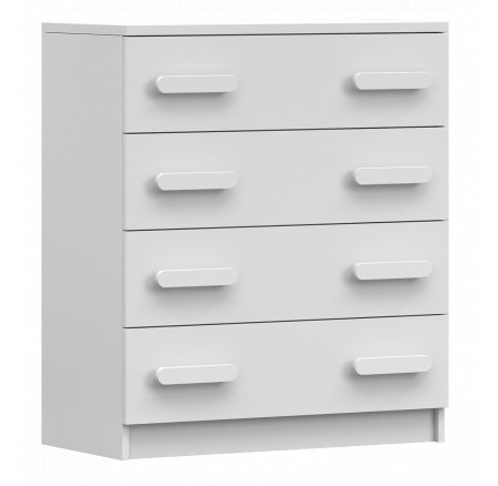 Komód 4S SMYK I - 02, Fehér Matt/Fehér