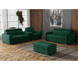 Sedací souprava Petrit 3+2+1+taburet Kronos zelená