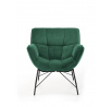 BELTON lounge szék, sötétzöld