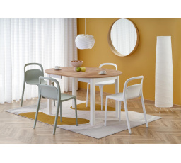 Étkezőasztal RINGO, Craft tölgy/Fehér