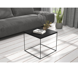 ELENA dohányzóasztal 50x50 Fekete+Fekete