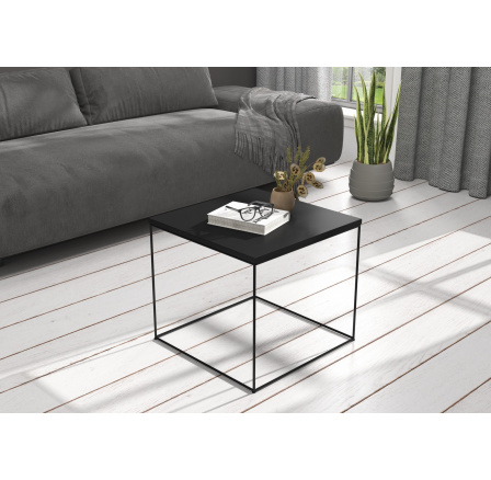 ELENA dohányzóasztal 50x50 Fekete+Fekete