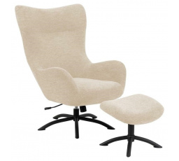 Talgarth bézs fotel lábtartóval