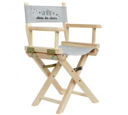 Összecsukható gyerek rendezői szék szürke