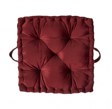 Vastag steppelt bordó párna