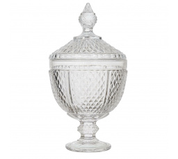 Üveg bonbonier Diamond 31 cm