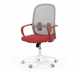 Kancelářská židle, houpací mechanismus, červená látka, KA-S425 RED