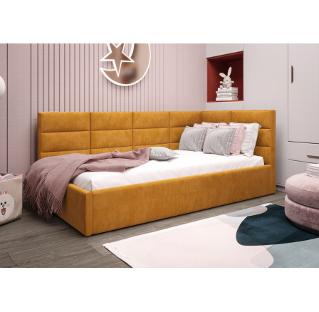 ŁÓŻKO ZAZU - Odcienie żółtego- T48 , Strona prawa