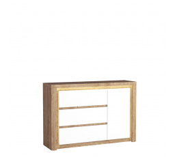 LIVINIO L15 komód Ribbeck / Fehér fényes