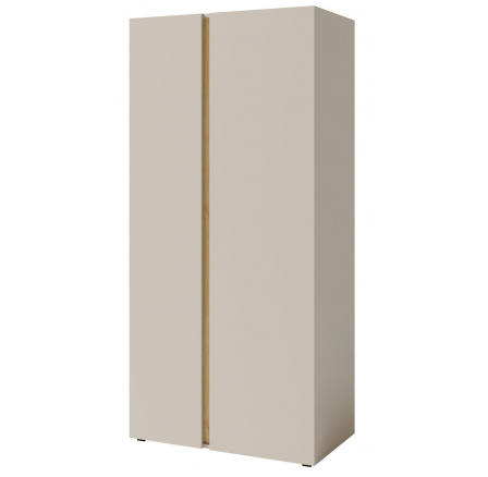 LUCA LC 3 ruhásszekrény, Bézs-homok/Tölgy olajozott