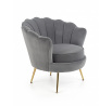 AMORINITO fotel, szürke/arany