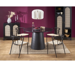 GINTER étkezőasztal, fekete