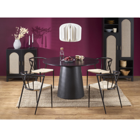 GINTER étkezőasztal, fekete