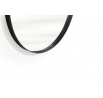 Okrągłe lustro Nicole w metalowej ramie 60 cm - czarne