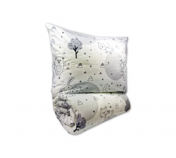 Bavlněné dětské povlečení 140x200, 70x90cm Zvířátka v zahradě