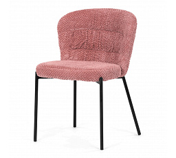 Jídelní židle, růžová, látka bouclé, CT-W1077 PINK2