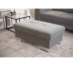 PUFA ZE SCHOWKIEM 100x55 CM GALAXY - Odcienie szarości