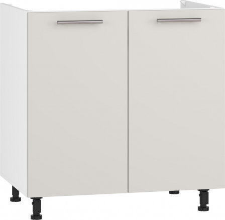VENTO DK-80/82 alsó konyhaszekrény, kasmír/fehér