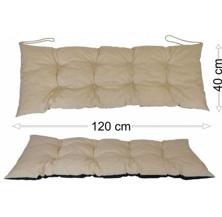 Podsedák 120x40 světle béžový melír