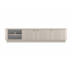 VESPER RTV 187 3D - cashmere mdf / cashmere / złote uchwyty / cokół
