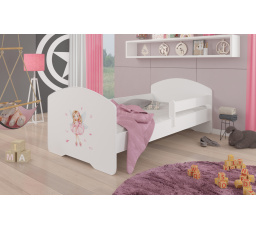 ágy matraccal és korláttal PEPE GIRL WITH WINGS 160x80 Fehér