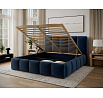 Bed Edvige + wooden frame/ standard lift/ bedding box 160x200 Kronos 09 Not applicable 1