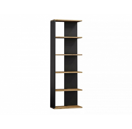 CORNER polc, wotan tölgy/fekete