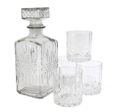 Verre whisky készlet karafával és 4 pohárral Verre whisky készlet karafával és 4 pohárral