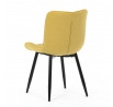Jídelní židle, žlutá, látka, HC-462 YEL2