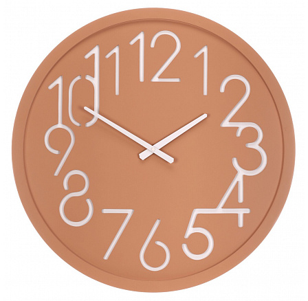 Hodiny nástěnné - pr. 60 cm, MDF, krémové