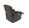 Polohovací křeslo, elektrické zabudované ovládání, hnědá, látka, TV-925 BR2