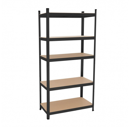 Fekete raktári polc R6-FXJG 5P