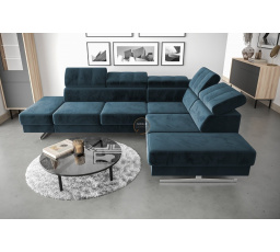 NAROŻNIK EMPORIO 225X300 - prawa , Odcienie granatu